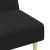 Set de canapele, 2 piese, negru, material textil GartenMobel Dekor