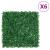 Gard din frunze de arbust artificiale, 6 buc., verde, 50x50 cm GartenMobel Dekor