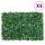   Gard din frunze de arbust artificiale, 6 buc., verde, 40x60 cm GartenMobel Dekor