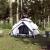 Cort de camping 4 persoane, alb opac, setare rapidă, țesătură GartenMobel Dekor