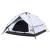 Cort de camping 4 persoane, alb opac, setare rapidă, țesătură GartenMobel Dekor