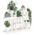 Suport pentru plante, alb, 104,5x25x77,5 cm, lemn masiv de pin GartenMobel Dekor