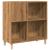 Dulap discuri stejar artizanal 84,5x38x89 cm lemn prelucrat GartenMobel Dekor