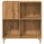 Dulap discuri stejar artizanal 84,5x38x89 cm lemn prelucrat GartenMobel Dekor