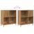 Dulap discuri stejar artizanal 84,5x38x89 cm lemn prelucrat GartenMobel Dekor