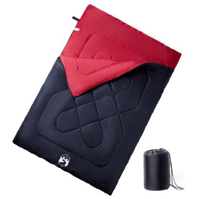 Sac de dormit dublu cu perne de camping, adulți, 3-4 anotimpuri GartenMobel Dekor