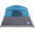 Cabină cort de camping, 4 persoane, albastru, impermeabil GartenMobel Dekor