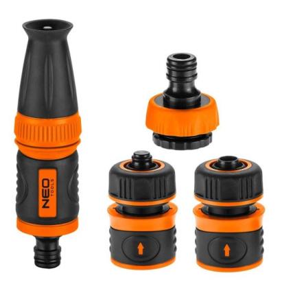 Set de stropit, duza furtun cu accesorii, 4 piese, 1/2", NEO  GartenVIP DiyLine