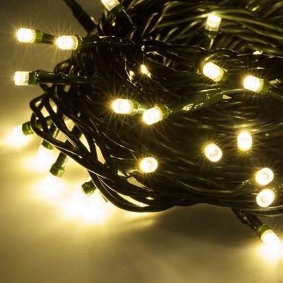INSTALATIE ILUMINAT FESTIV 100 LAMPI LED ALB CALD EuroGoods Quality