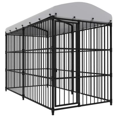 Padoc pentru câini de exterior, cu acoperiș, 300 x 150 x 210 cm GartenMobel Dekor