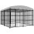 Padoc pentru câini de exterior, cu acoperiș, 300 x 300 x 210 cm GartenMobel Dekor