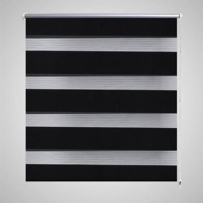 Jaluzea tip zebră, 120 x 175 cm, negru GartenMobel Dekor