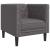 Set canapele Chesterfield cu 3 locuri, gri, piele eco. GartenMobel Dekor