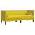 Set canapele Chesterfield cu perne rulou 2 piese galben catifea GartenMobel Dekor