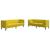 Set canapele Chesterfield cu perne rulou 2 piese galben catifea GartenMobel Dekor