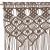 Perdea macrame, gri taupe,140 x 240 cm, bumbac GartenMobel Dekor