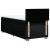 Pat box spring cu saltea, negru, 100x200 cm, textil GartenMobel Dekor
