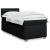 Pat box spring cu saltea, negru, 100x200 cm, textil GartenMobel Dekor
