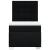 Pat box spring cu saltea, negru, 100x200 cm, textil GartenMobel Dekor