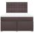 Pat box spring cu saltea, maro închis, 160x200 cm, textil GartenMobel Dekor