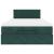 Cadru de pat otoman cu saltea verde închis 120x200cm catifea GartenMobel Dekor