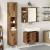 Set mobilier de baie, 3 piese, lemn vechi, lemn prelucrat GartenMobel Dekor