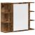 Set mobilier de baie, 3 piese, lemn vechi, lemn prelucrat GartenMobel Dekor