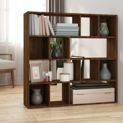 Bibliotecă/Separator de cameră, stejar maro, 105x24x102 cm GartenMobel Dekor