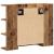 Dulap cu oglindă de baie lemn vechi 80x20,5x64 cm lemn de lemn GartenMobel Dekor