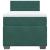 Pat box spring cu saltea, verde închis, 100x200 cm, catifea GartenMobel Dekor
