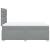 Pat continental cu saltea, gri deschis, 120x200 cm, textil GartenMobel Dekor