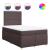 Pat box spring cu saltea, maro închis, 120x200 cm, textil GartenMobel Dekor