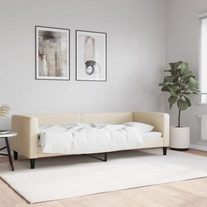 Pat de zi, crem, 80x200 cm, material textil GartenMobel Dekor
