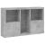 Servantă cu lumini LED, gri beton, 162x37x100 cm GartenMobel Dekor