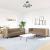 Set canapele Chesterfield cu 2 locuri, cappuccino, piele eco. GartenMobel Dekor
