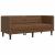 Set canapele Chesterfield cu 2 locuri, maro piele întoarsă eco. GartenMobel Dekor