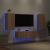 Comode TV de perete cu lumini LED, 3 piese, stejar sonoma GartenMobel Dekor
