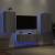 Comode TV de perete cu lumini LED, 3 piese, gri sonoma GartenMobel Dekor