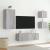 Comode TV de perete cu lumini LED, 4 piese, gri sonoma GartenMobel Dekor