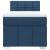 Pat box spring cu saltea, albastru, 100x200 cm, textil GartenMobel Dekor