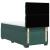 Pat box spring cu saltea, verde închis, 100x200 cm, catifea GartenMobel Dekor