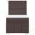 Pat box spring cu saltea, maro închis, 100x200 cm, textil GartenMobel Dekor