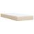 Pat box spring cu saltea, crem, 100x200 cm, textil GartenMobel Dekor