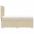 Pat box spring cu saltea, crem, 100x200 cm, textil GartenMobel Dekor