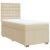 Pat box spring cu saltea, crem, 100x200 cm, textil GartenMobel Dekor