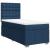 Pat box spring cu saltea, albastru, 100x200 cm, textil GartenMobel Dekor