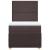 Pat box spring cu saltea, maro închis, 100x200 cm, textil GartenMobel Dekor