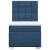 Pat box spring cu saltea, albastru, 100x200 cm, textil GartenMobel Dekor