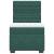 Pat box spring cu saltea, verde închis, 100x200 cm, catifea GartenMobel Dekor