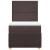 Pat box spring cu saltea, maro închis, 100x200 cm, textil GartenMobel Dekor